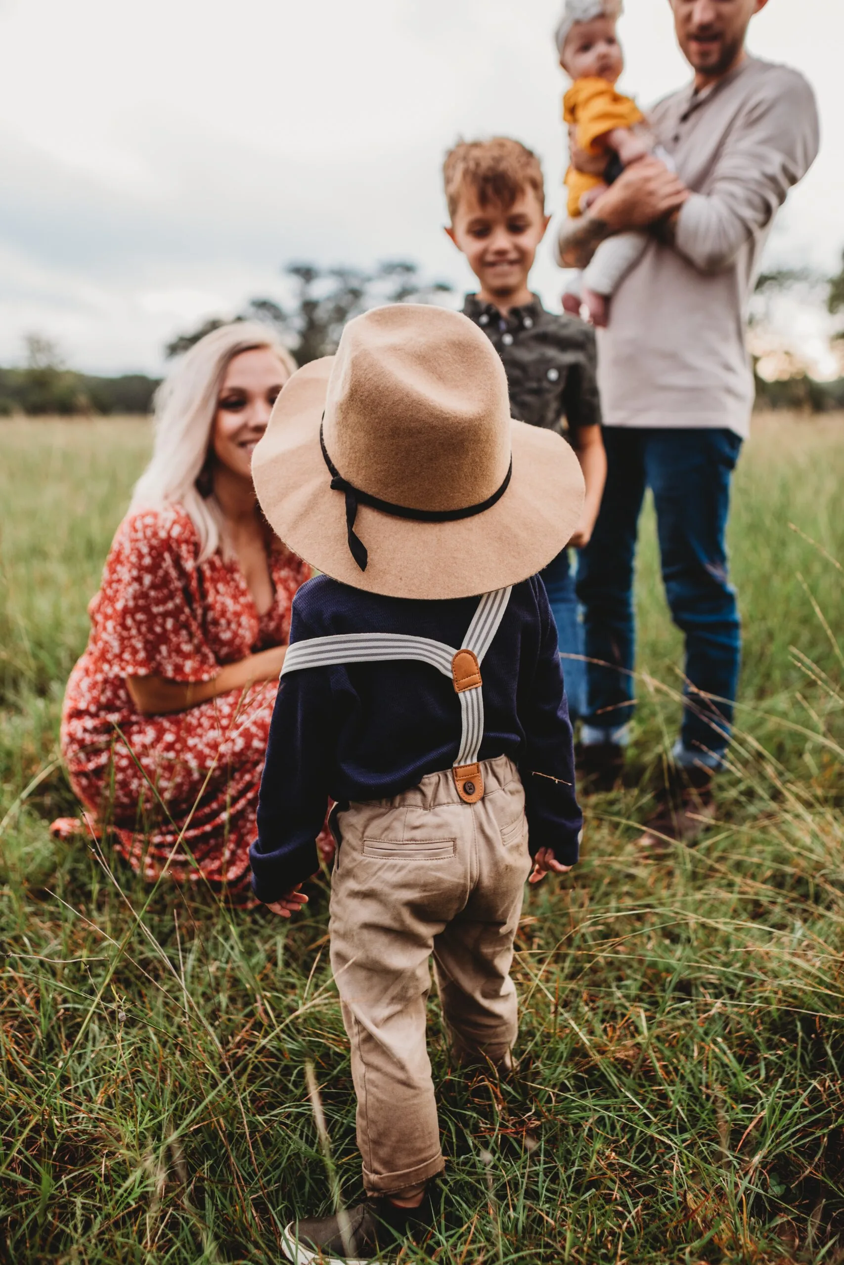 Familia en el campo