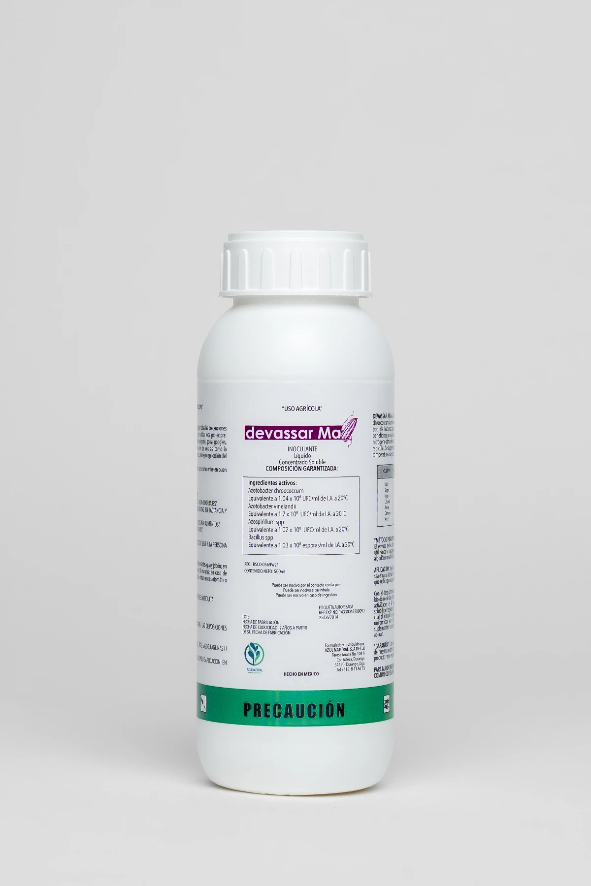 Devassar Ma, biofertilizante para maíz y cereales de Azul Natural