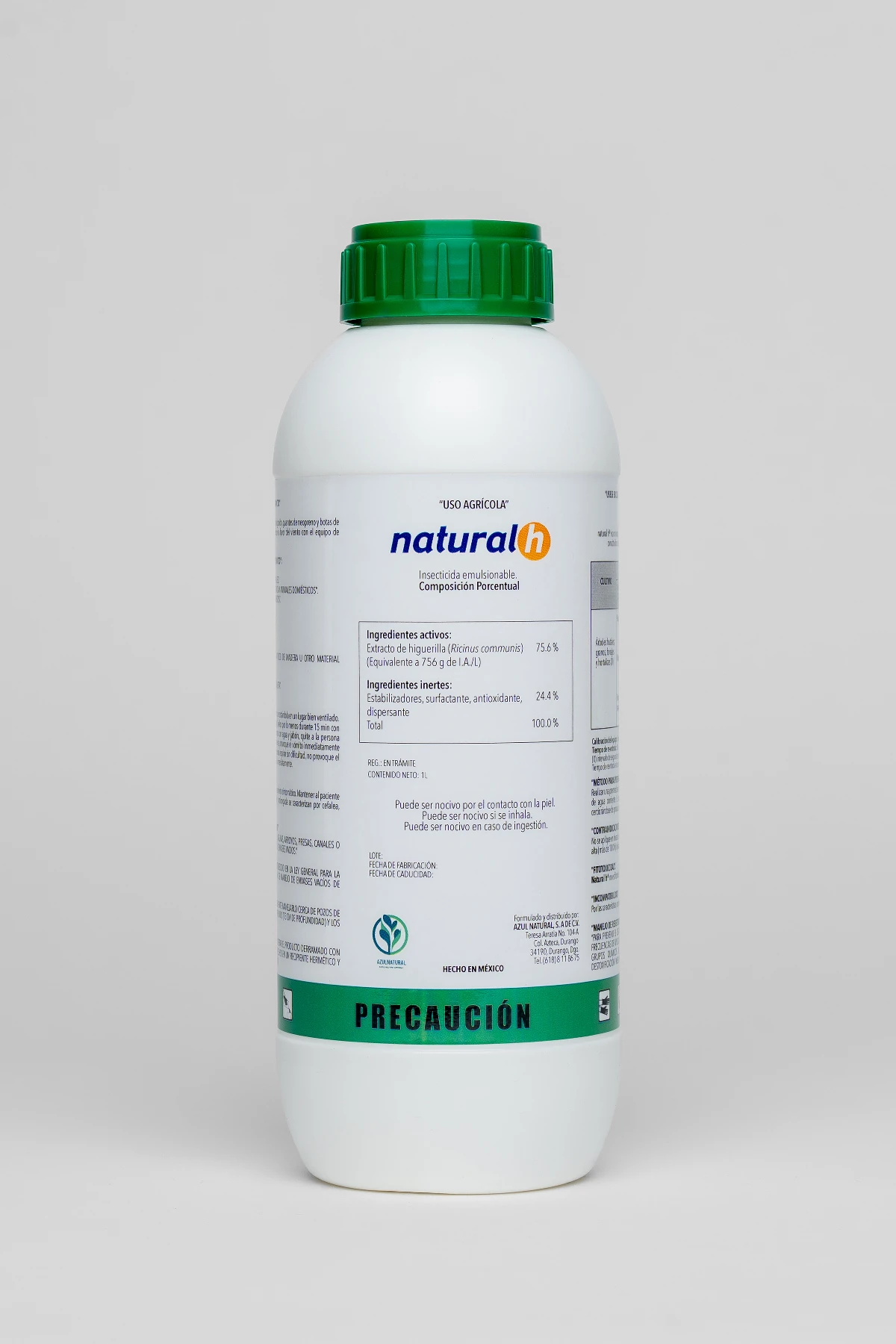 Natural H, insecticida y repelente botánico de Azul Natural