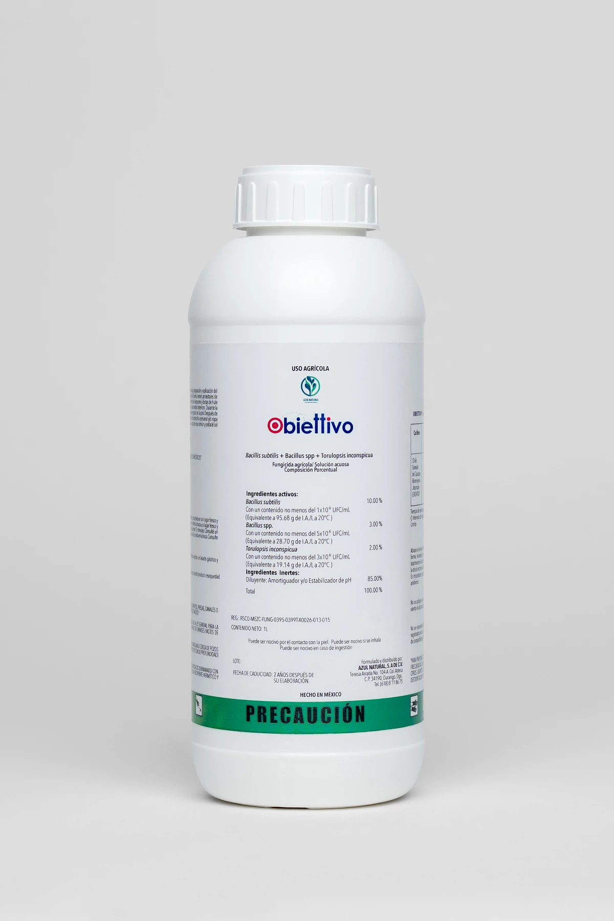 Obiettivo, fungicida biológico de Azul Natural