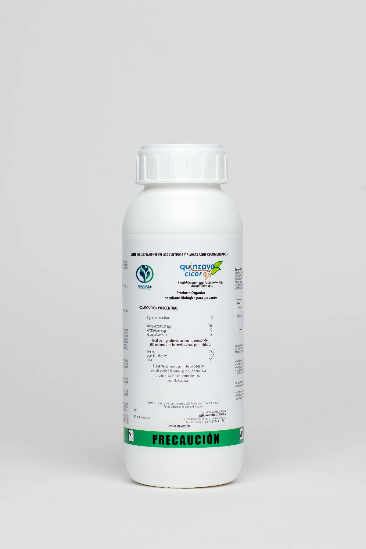 Quinzavo Cicer, biofertilizante fijador de nitrógeno de Azul Natural